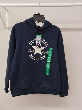 Kids Size XLARGE (14/16) Converse All Star Hoodie Navy